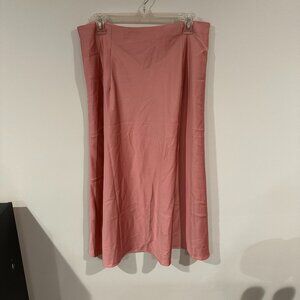 J. Crew Pink / Rose Midi Slip Skirt Size Large  Excellent used condition.  100